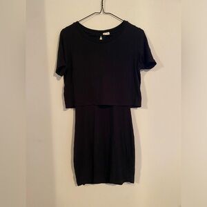 Black mini dress from Garage. Size small, hardly worn, in perfect condition!